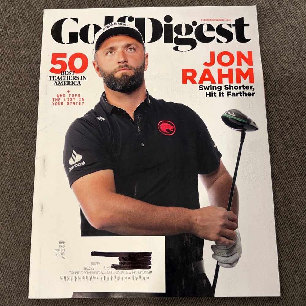 Golf Digest Magazine - October/November 2025 - Jon Rahm     men’s sports golfing